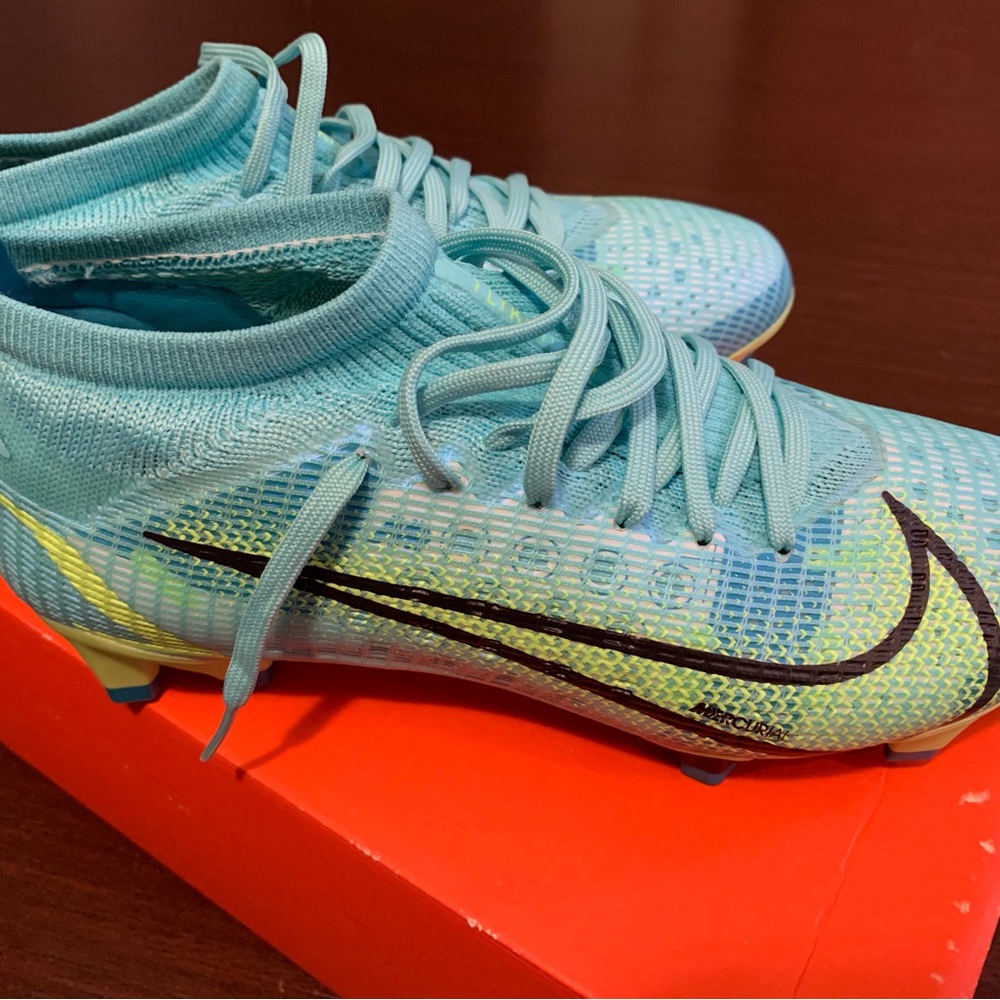 New Nike Mercurial Vapor 14 Pro FG Soccer Cleats Dynamic Turquoise Lime Green